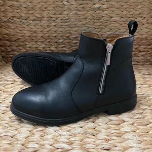 Xena Workwear Omega Women's Safety Work Boots, Steel Toe, 6"H, Size 8, Black